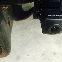 Close up of backup cam