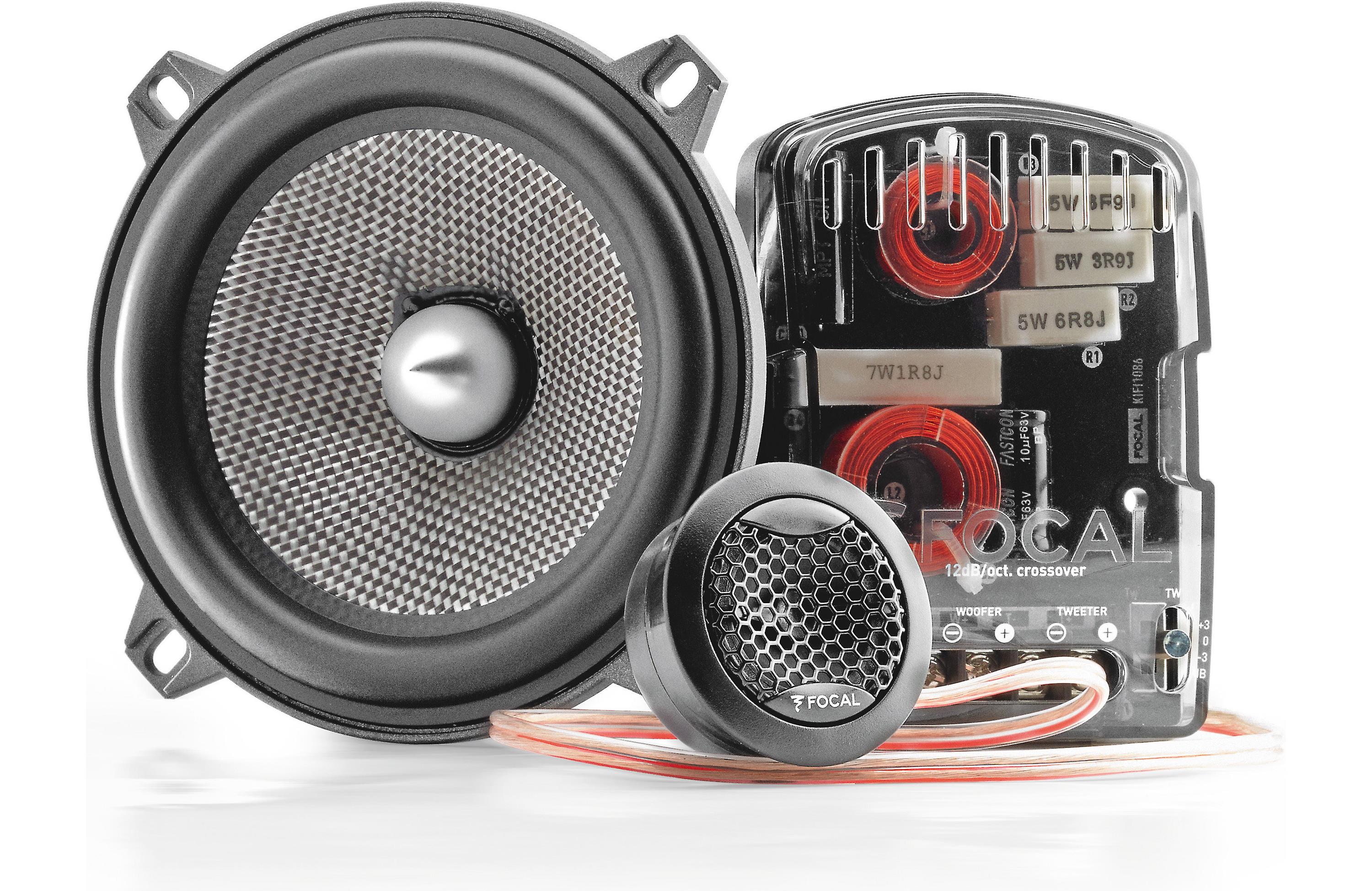 Focal 130AS - 5 Inch 2-Way Component Kit - Component car speaker
