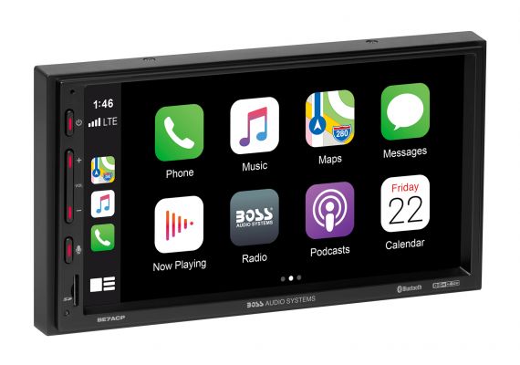 Canada Arresteren stad Boss BE7ACP - Double-DIN, Apple CarPlay & Android Auto, MECH-LESS  Multimedia Player (no CD/DVD) 7" Touchscreen Bluetooth - Car DVD receivers  - Custom Sounds & Tint