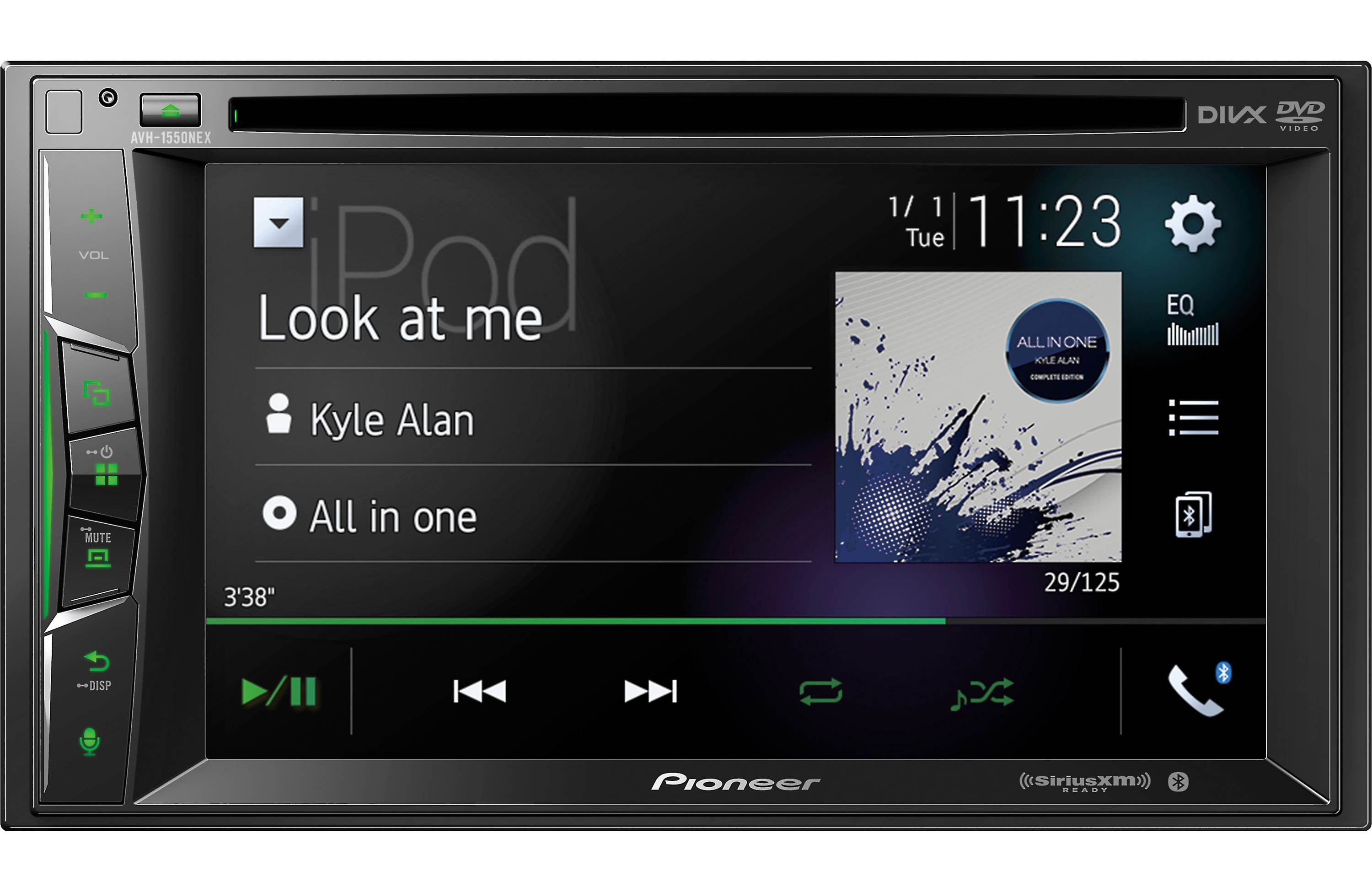 Pioneer AVH-1500NEX - Multimedia DVD Receiver with 6.2