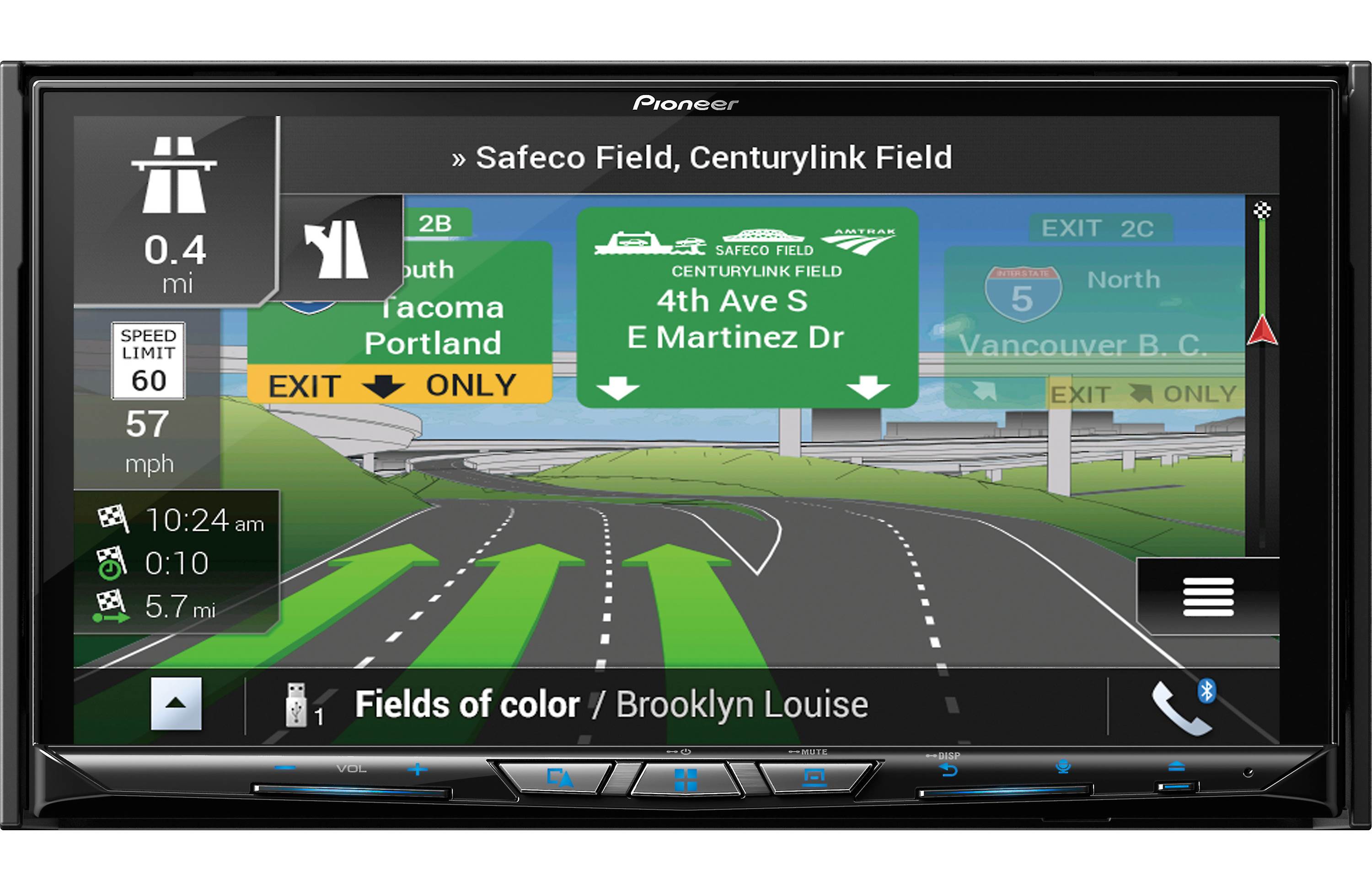 Pioneer AVIC-W8400NEX - Flagship In-Dash Navigation AV Receiver with 7 Inch WVGA Capacitive Touchscreen Display - GPS Navigation receivers - Custom Sounds &