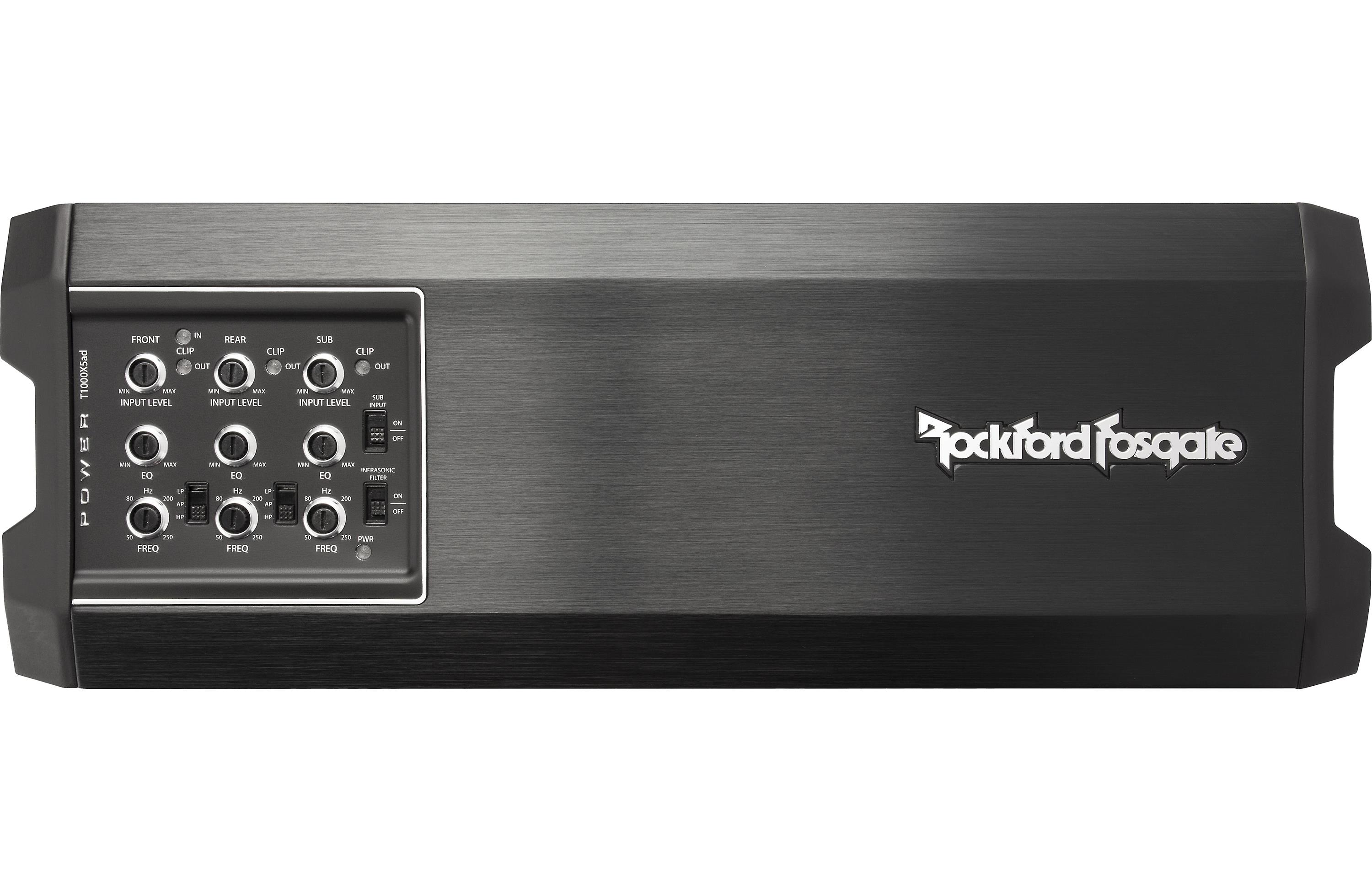 Rockford Fosgate T1000X5AD - Power 1000 Watt Class-ad 5-Channel Amplifier - 5  channel car amplifier - Custom Sounds & Tint